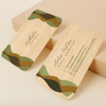 biglietti visita legno fsc