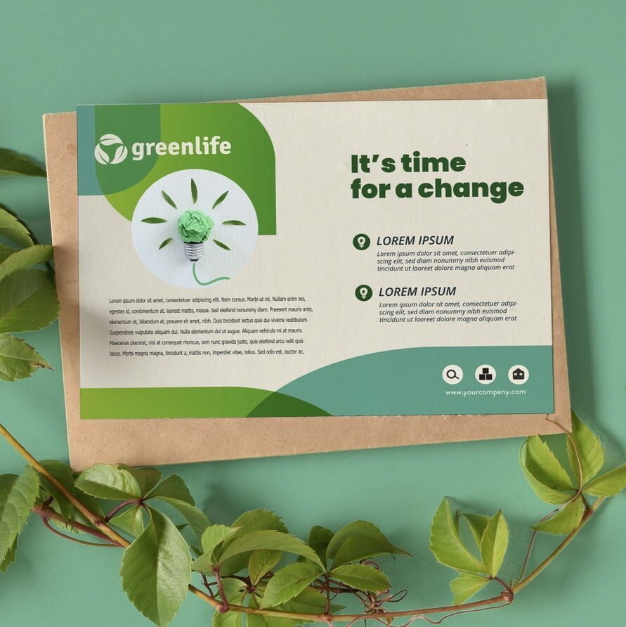 volantini ecologici flyers eco