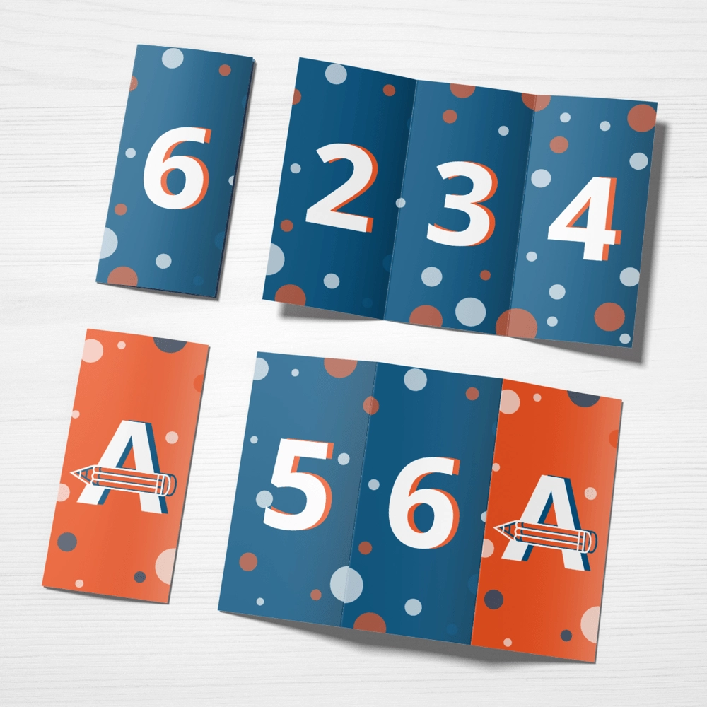 pieghevoli 3 ante trifold 2 pieghe