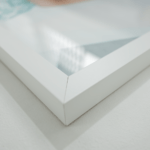 poster cornice frame legno bianco