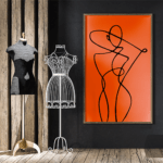 poster fluo neon affissioni arancione