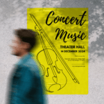 poster fluo neon affissioni giallo