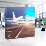 parete popup illuminata led display