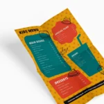 menu piega croce pieghevole