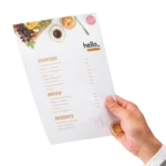 menù una pagina quadrati rettangolari