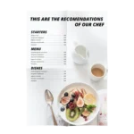 menu piega croce pieghevole