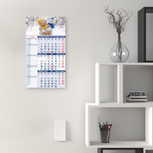 Calendario memo 3 mesi trittico muro