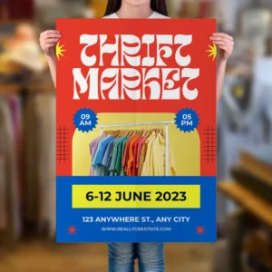 a woman holding a Poster A1
