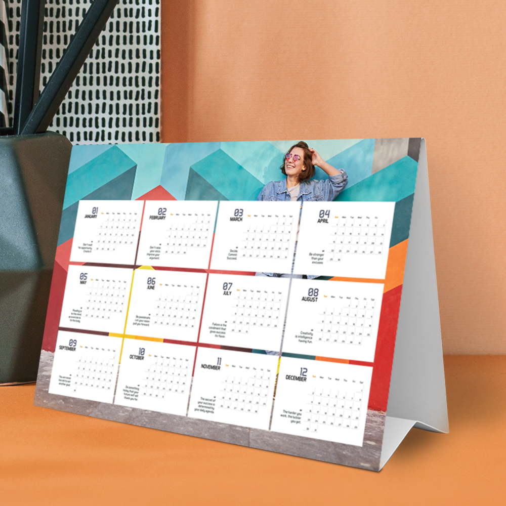 calendario pieghevole A5 A&