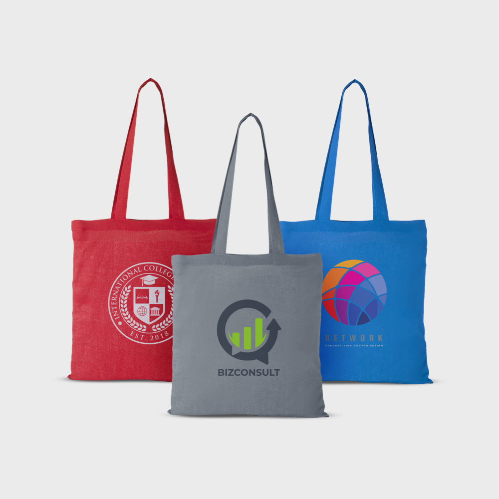 Borsa tote in cotone Perù 180 g/m2 manici 30 cm