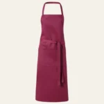 Grembiule da cucina Viera con tasche borgogna