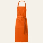 Grembiule da cucina Viera con tasche arancione
