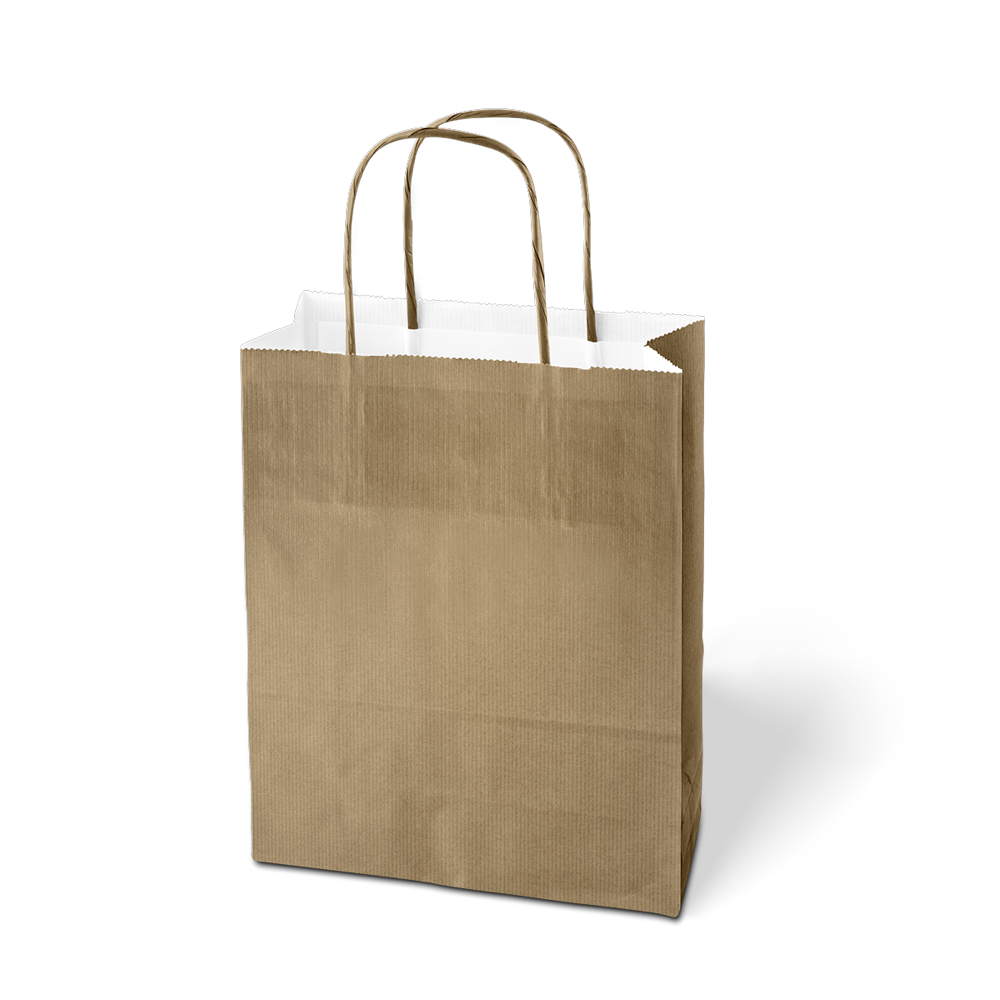 busta carta kraft sacchetto manici Oro