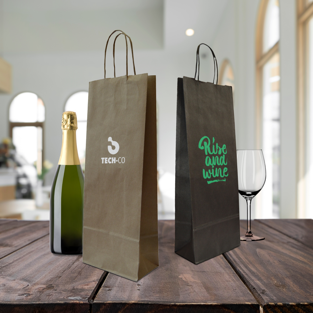 Borse eleganti per vino e cocktail sacchetti vino kraft