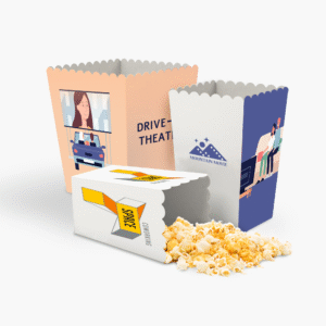 Scatola per pop corn automontante
