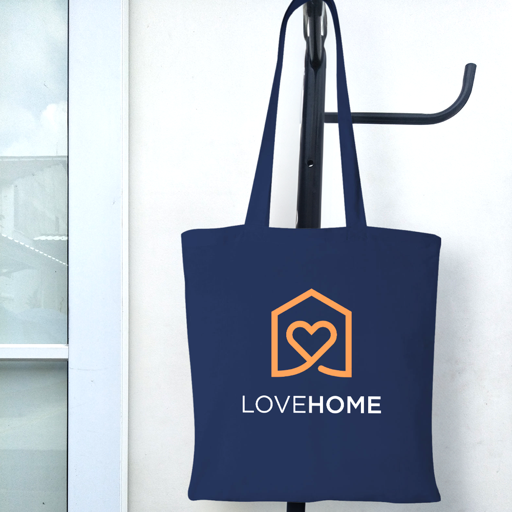 Borsa in cotone Perù 180g tote manici lunghi