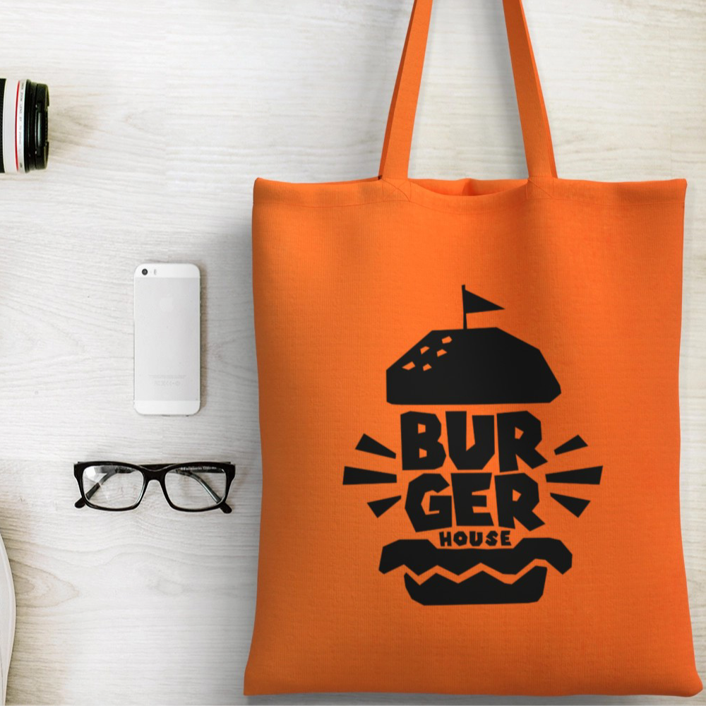 Borsa in cotone Perù 180g tote manici lunghi