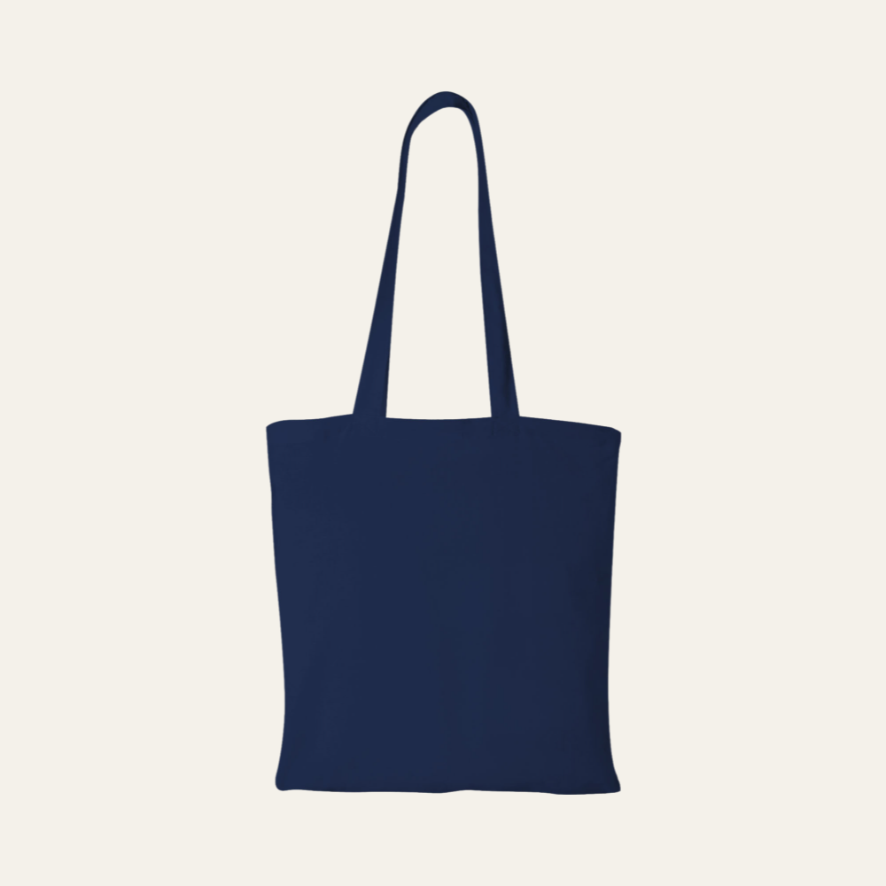 Borsa in cotone Perù 180gtote manici lunghi blue navy