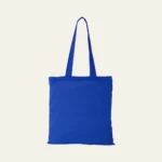 Borsa in cotone Perù 180g tote manici lunghi blue