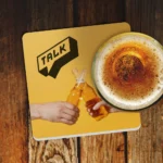 Sottobicchieri da birra ondi quadrati feltro birra vino